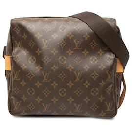 Borsa a tracolla Louis Vuitton Monogram Naviglio marrone