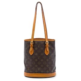 Piccola borsa bucket Monogram marrone Louis Vuitton