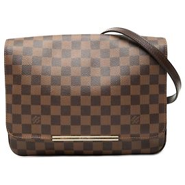 Borsa a tracolla Louis Vuitton Damier Ebene Hoxton GM marrone