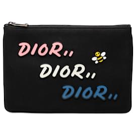 Pochette de nylon Black Dior Kaws Bee