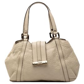 Nuova borsa tote Gucci Guccissima bianca da donna