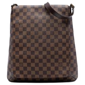 Borsa a tracolla Louis Vuitton Damier Ebene Musette Salsa GM marrone