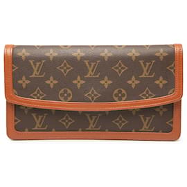 Clutch Louis Vuitton Monogram Pochette Dame PM Marrone