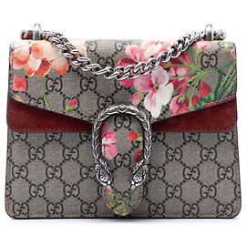 Petit sac bandoulière Gucci Small GG Supreme Blooms Dionysus rose