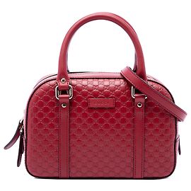 Borsa Gucci Small Microguccissima Bree rossa