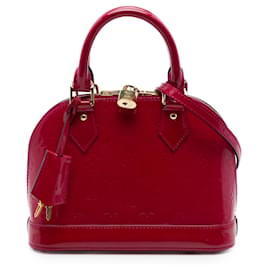 Borsa Louis Vuitton Monogram Vernis Alma BB Rossa