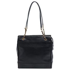 Tote Chanel Triple CC Caviar Nera