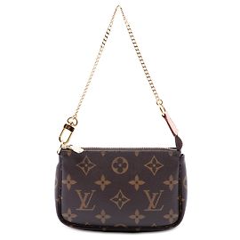 Borsa Louis Vuitton Monogram Mini Pochette Accessoires marrone