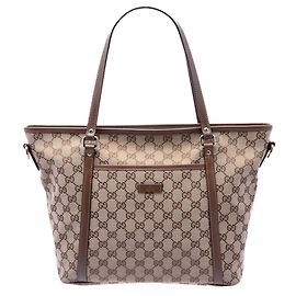 Borsa Tote Satchel Joy in tela GG Gucci beige