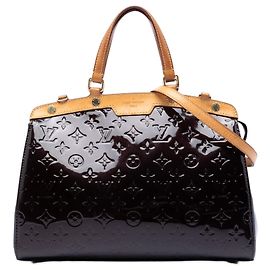 Louis Vuitton Monogram Vernis Brea PM Satchel Lila