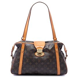 Borsa a tracolla Louis Vuitton Monogram Stresa GM marrone