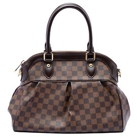 Borsa Louis Vuitton Damier Ebene Trevi PM marrone
