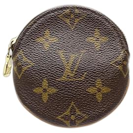 Monedero Redondo Monogram Marrón Louis Vuitton