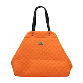Tote MM em neoprene com relevo Louis Vuitton Laranja & Preto