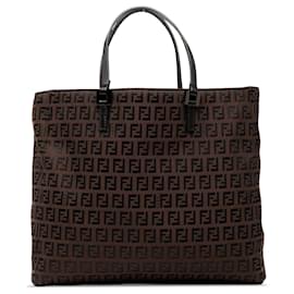 Tote in tela Fendi Zucchino marrone
