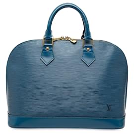 Borsa Louis Vuitton Epi Alma PM blu
