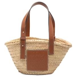 Borsa Tote LOEWE Small Raffia Anagram beige - Loewe