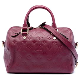 Borsa rossa Louis Vuitton Monogram Empreinte Speedy Bandouliere 25
