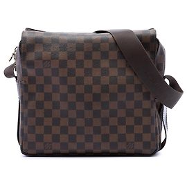 Borsa a tracolla Louis Vuitton Damier Ebene Naviglio marrone