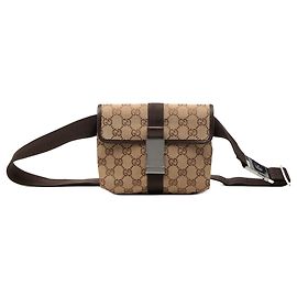 Borsa a tracolla Gucci GG Canvas beige