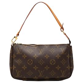 Borsa a tracolla Louis Vuitton Monogram Pochette Accessoires marrone