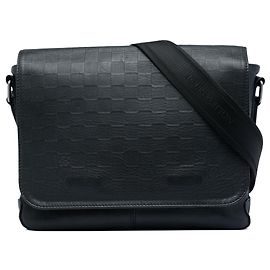 Borsa a tracolla Louis Vuitton Damier Infini District nera