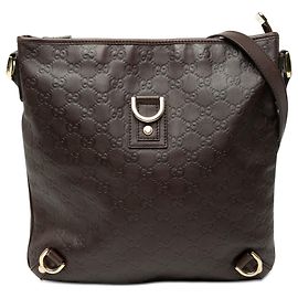 Gucci Guccissima Abbey D Ring Umhängetasche Braun