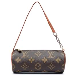 Borsa a mano Louis Vuitton Monogram Papillon Pochette marrone