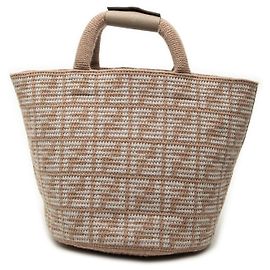 Borsa Shopper Fendi Zucca in cashmere beige