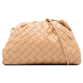 Borsa a tracolla The Mini Pouch in nappa Intrecciato marrone Bottega Veneta