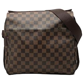 Borsa a tracolla Louis Vuitton Damier Ebene Naviglio marrone