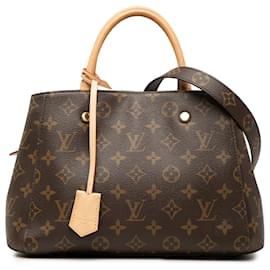 Borsa Louis Vuitton Monogram Montaigne BB marrone
