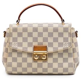 Borsa Louis Vuitton Damier Azur Croisette bianca