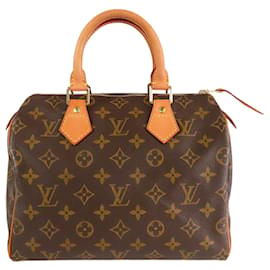 Borsa Boston Louis Vuitton Monogram Speedy 25 marrone