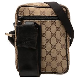Borsa a tracolla Gucci GG Canvas beige