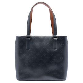 Borsa Tote Louis Vuitton Monogram Mat Stockton blu