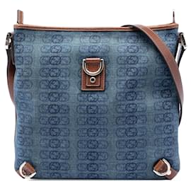 Gucci Blue GG Denim Abbey D Ring Umhängetasche
