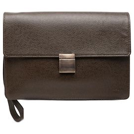 Clutch Louis Vuitton Taiga Selenga marrone