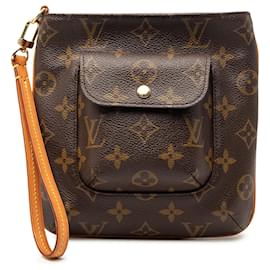 Clutch Louis Vuitton Monogram Partition marrone