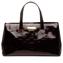Borsa Louis Vuitton Monogram Vernis Wilshire PM viola