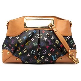 Borsa Louis Vuitton Monogram Multicolore Judy MM nera