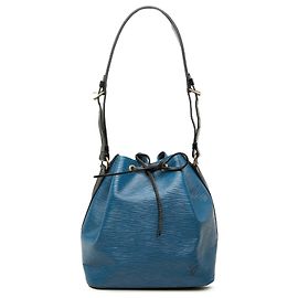 Borsa a secchiello Louis Vuitton Epi Petit Bicolor nera