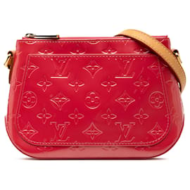Borsa a tracolla Louis Vuitton Monogram Vernis Minna Street rosa