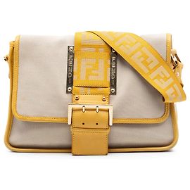 Borsa a tracolla Fendi Canvas Borsa Tape beige