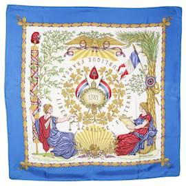 Sciarpa in seta Multi Hermès Republique Francaise Liberte Egalite Fraternite 1789