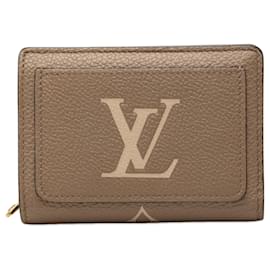 Cartera Louis Vuitton Bicolor Monogram Empreinte Giant Clea Beige Carteras Pequeñas