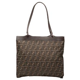 Tote in tela Zucca marrone Fendi