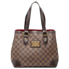 Borsa Tote Louis Vuitton Damier Ebene Hampstead PM marrone