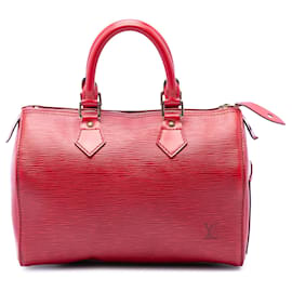 Borsa Boston Louis Vuitton Epi Speedy 30 rossa