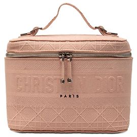 Beauty case Diortravel in tela Cannage D Lite rosa di Dior